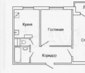 2-комн, 50кв м, этаж 6/9 проспект Ямашева, 94
