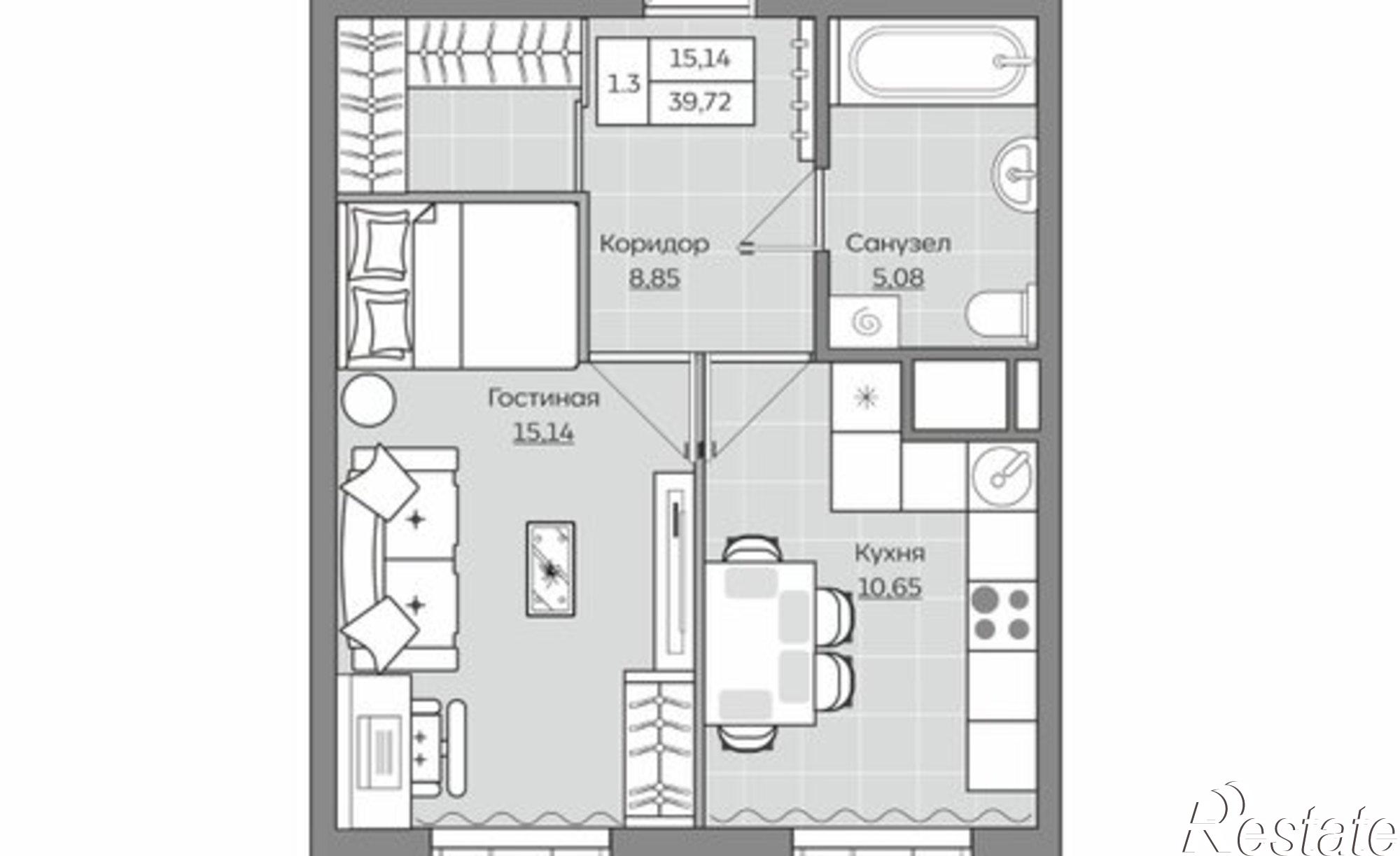 Купить квартиру за 8 483 000 рублей на Республика Татарстан (Татарстан), улица Оренбургский Тракт