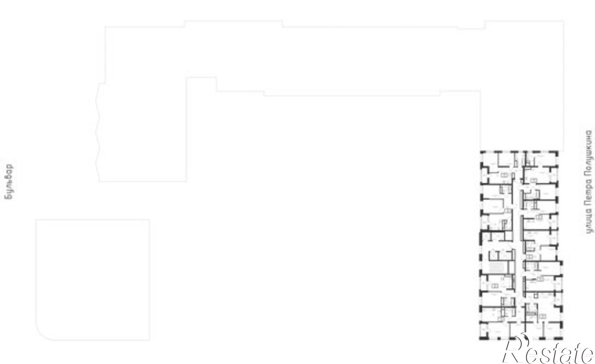 Купить квартиру за 13 945 200 рублей на улица Петра Полушкина, 1