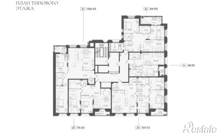 3-комн квартира в новом доме ул Большая, 76,  д. 76