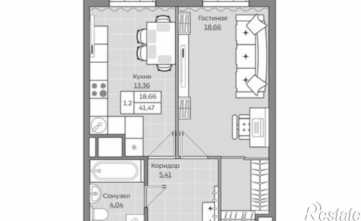 1-комн квартира в новом доме улица Братьев Батталовых, 20А к2,  д. 20А к2