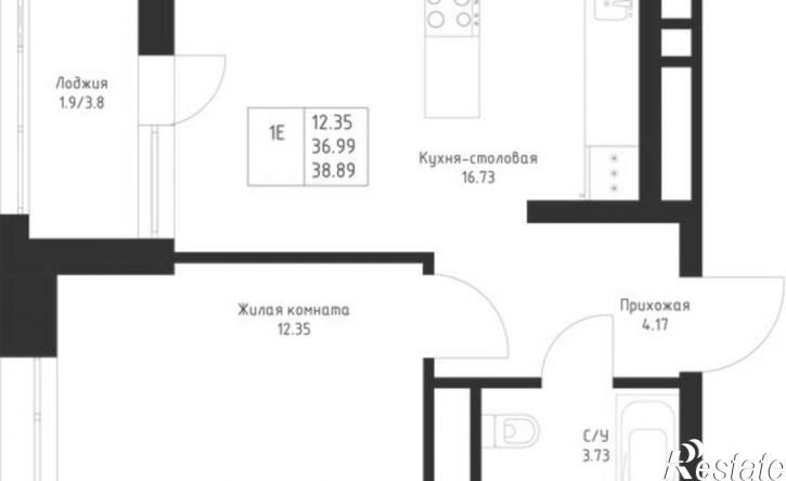 1-комн квартира в новом доме ул Петра Полушкина, 10/2,  д. 10/2