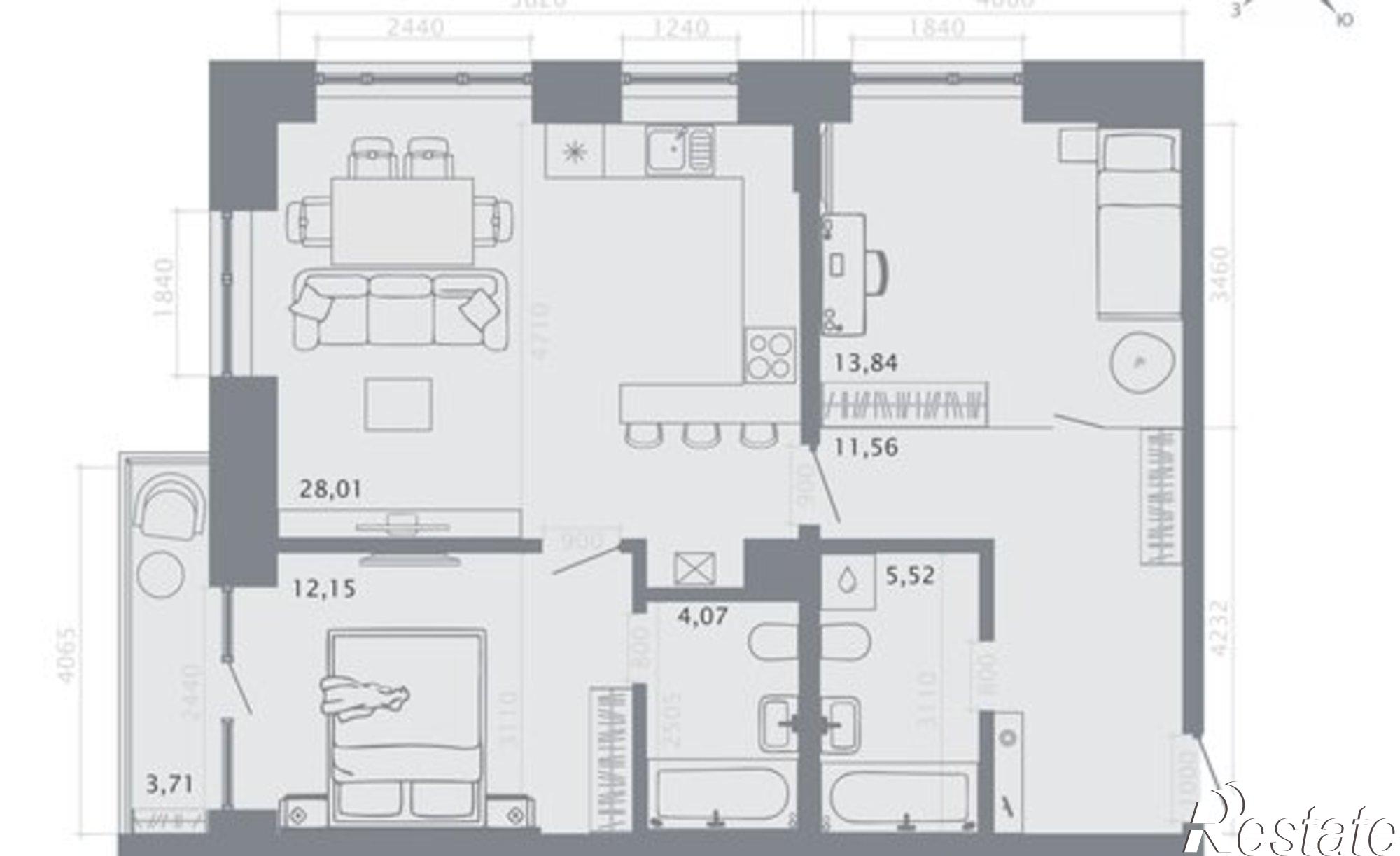 Купить квартиру за 23 678 700 рублей на ул Ново-Песочная, 44