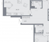 4-комн, 126кв м, этаж 8/8 улица Островского, 114