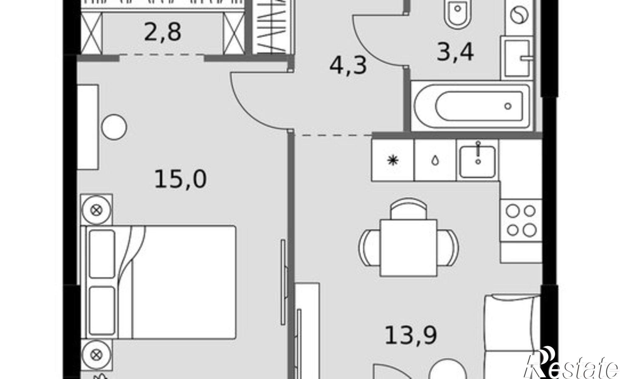 Купить квартиру за 13 469 200 рублей на Даурская улица, 4А