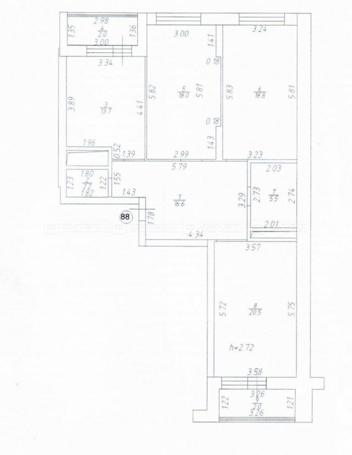 3-комн квартира ул. Роторная, дом 27в