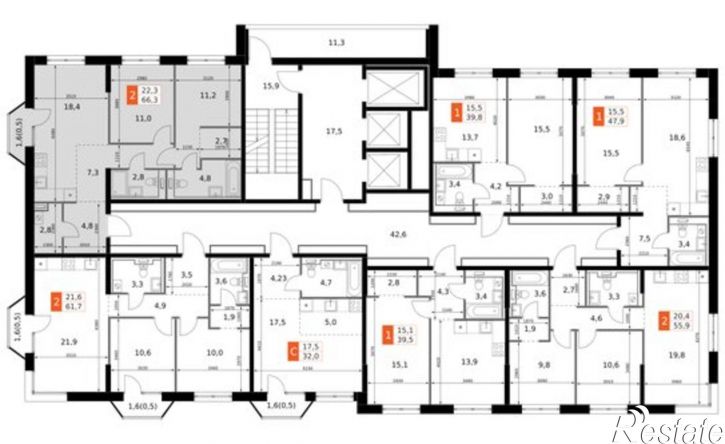 2-комн квартира в новом доме ул Даурская, 2А,  д. 2А