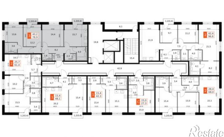3-комн квартира в новом доме ул Даурская, 2А,  д. 2А