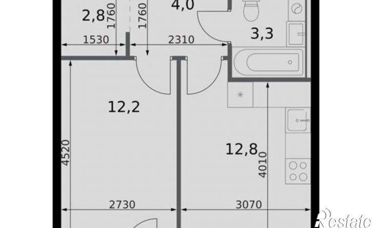 1-комн квартира в новом доме ул Даурская, 2А,  д. 2А