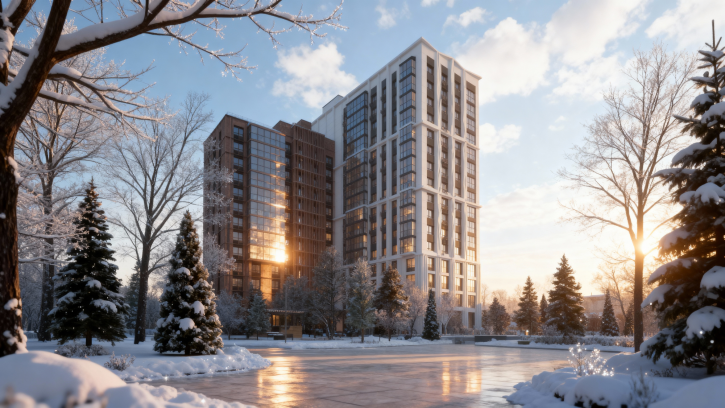 1-комн квартира в новом доме Академика Лаврентьева