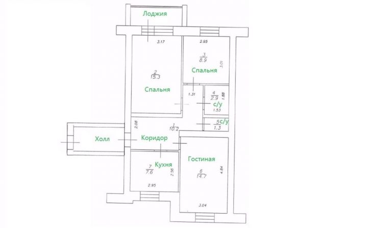 3-комн квартира Революционная ул, 69