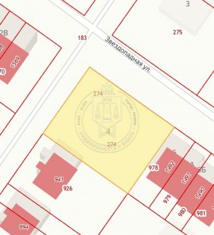 Земельный участок Звездопадная ул, 4