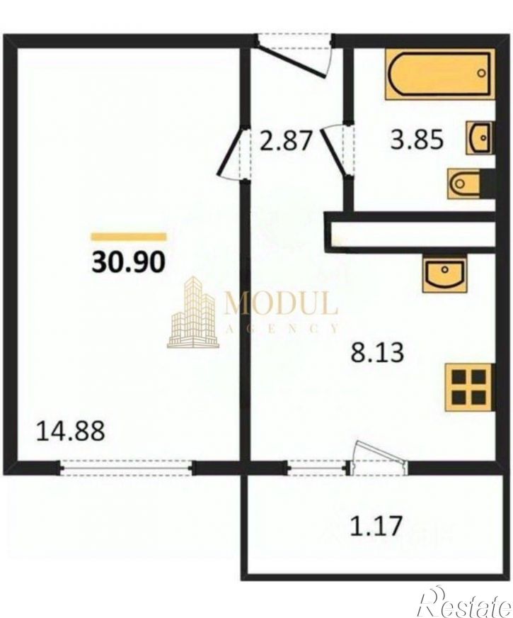 1-комн квартира улица Александра Курынова, 11 к1,  д. 11 к1