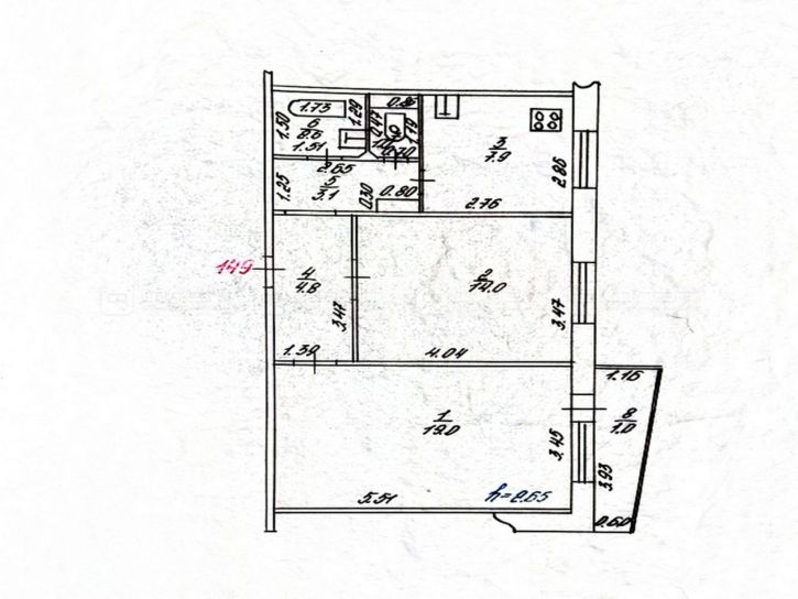 2-комн квартира ул. Хайдара Бигичева, дом 24