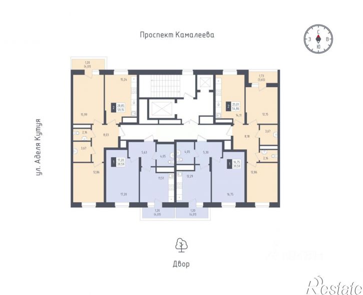 1-комн квартира в новом доме ул Аделя Кутуя, 133,  д. 133
