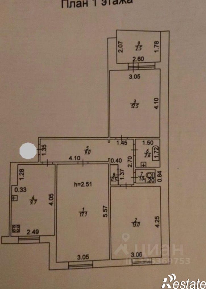 3-комн квартира ул Четаева, 33,  д. 33