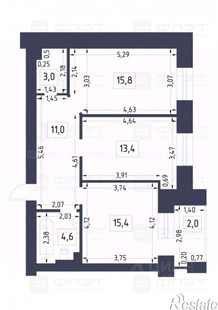 2-комн квартира ул Зур Урам, 1И,  д. 1И