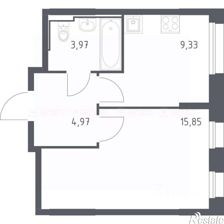 1-комн квартира Сибирский тракт, 34 к9,  д. 34 к9