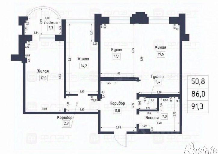 3-комн квартира улица Патриса Лумумбы, 58,  д. 58