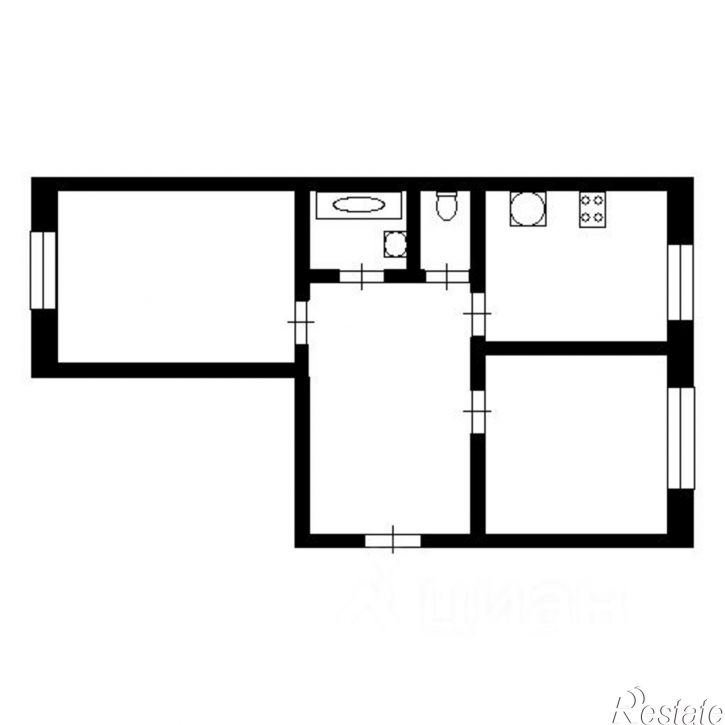 2-комн квартира Щербаковский пер, 7,  д. 7