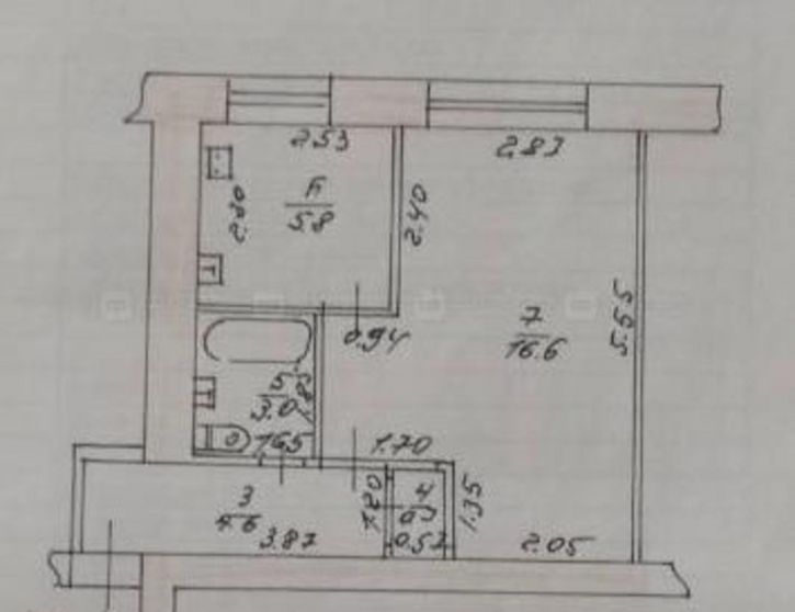 1-комн квартира ул. Спартаковская, дом 123