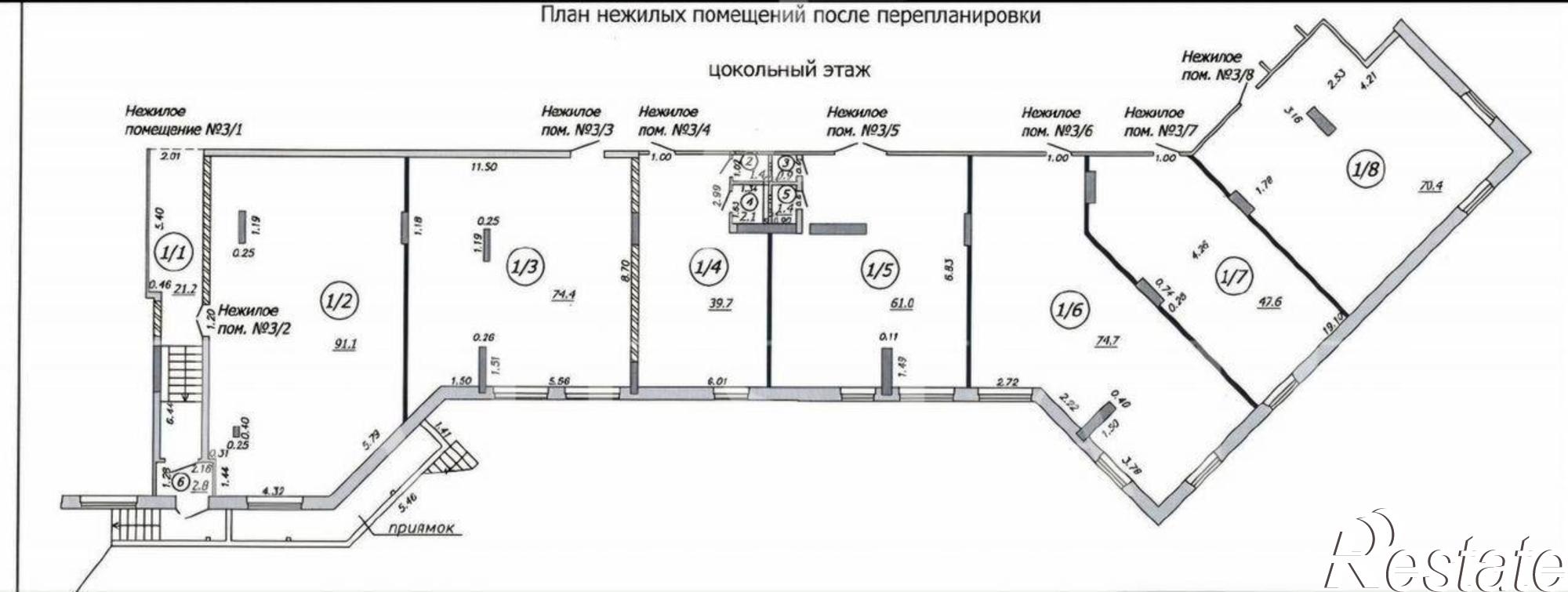 Купить офис, помещение под офис за 2 700 000 рублей на улица Восстания, 80А