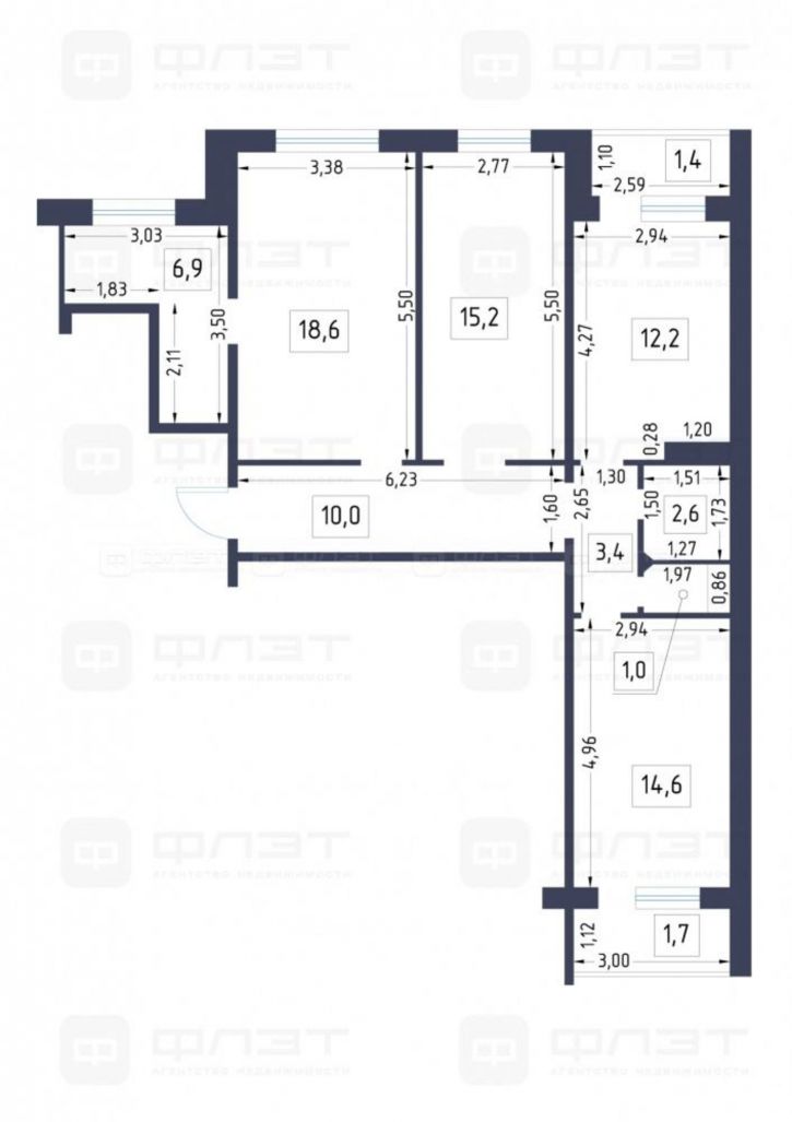 3-комн квартира ул. Ноксинский Спуск, дом 39