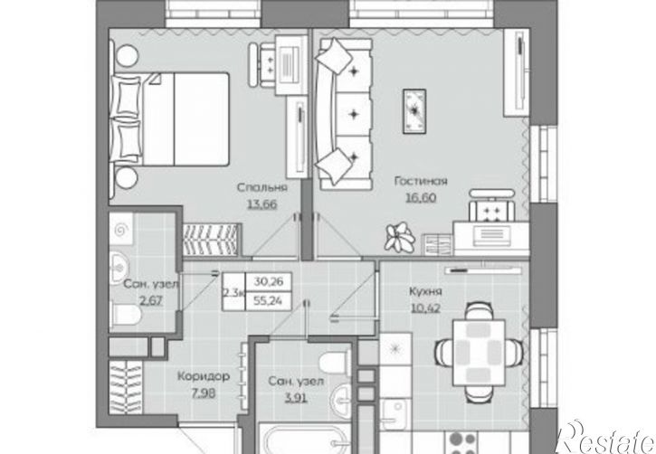 2-комн квартира улица Ярышлар, 8,  д. 8
