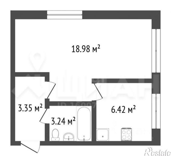 2-комн квартира улица Рихарда Зорге, 61,  д. 61