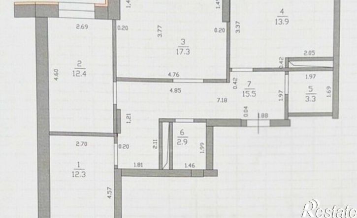 3-комн квартира улица Тыныч, 3,  д. 3