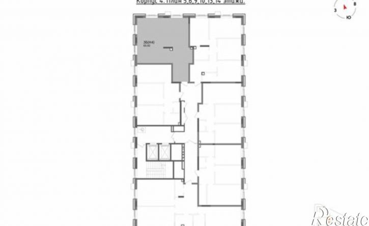 3-комн квартира в новом доме ул Бухарская, 5,  д. 5
