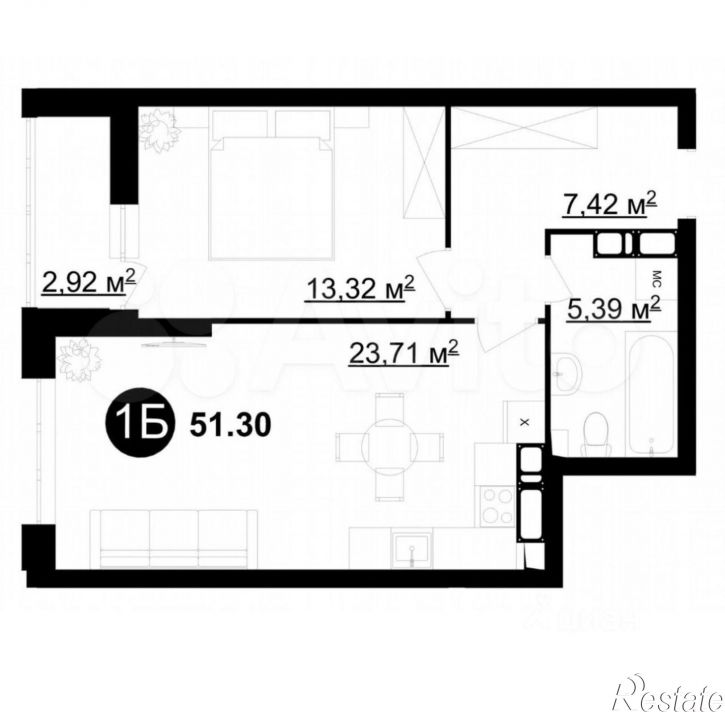 2-комн квартира ул Аметьевская магистраль, 16 2,  д. 16 2,  к. 2