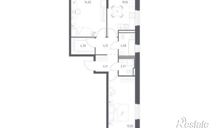 2-комн квартира в новом доме ул Сибирский Тракт, 34 9,  д. 34 9,  к. 9