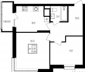 2-комн, 53 кв м, этаж 2/19 Вознесенский тракт, 21