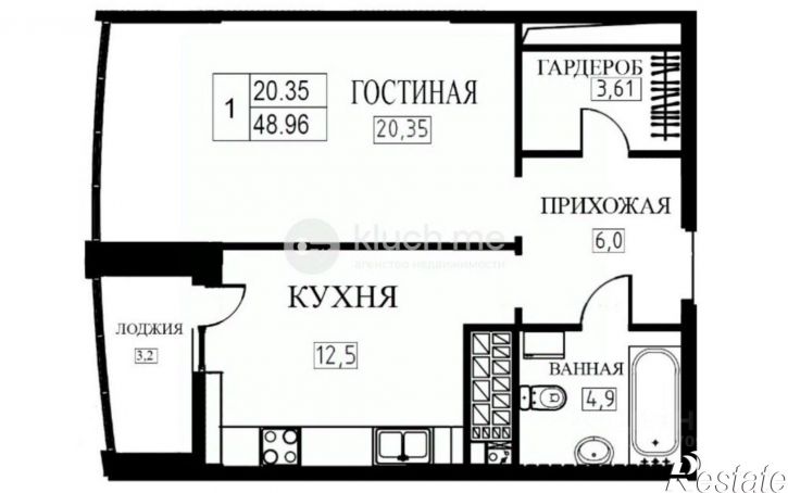 1-комн квартира Республика Татарстан (Татарстан)