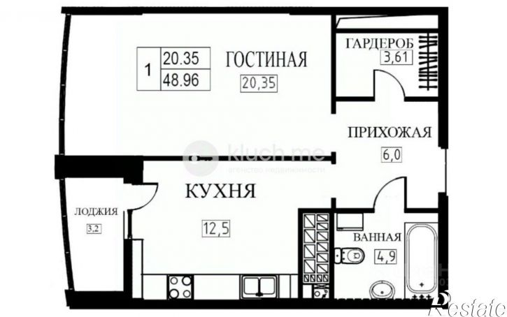 1-комн квартира Республика Татарстан (Татарстан)