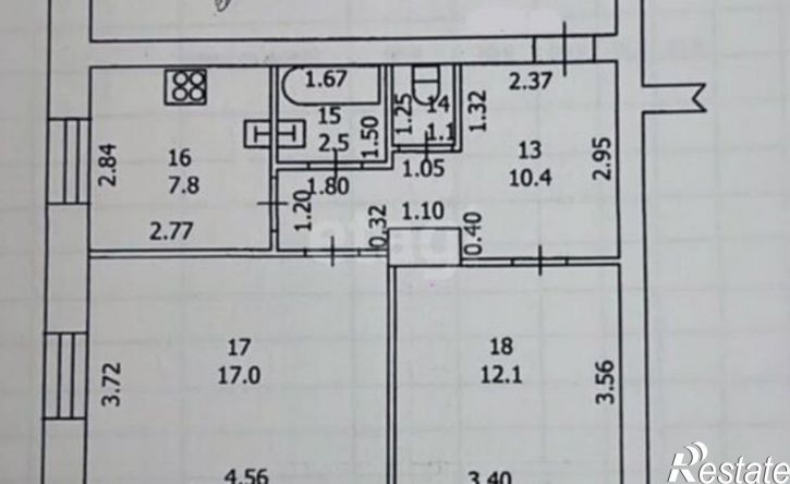 2-комн квартира ул Большая Красная, 22а,  д. 22а
