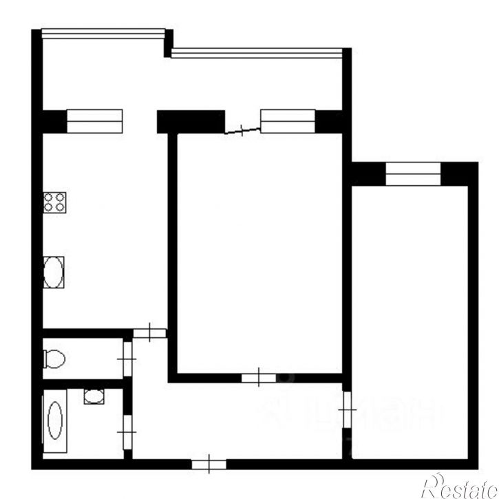 2-комн квартира ул Чистопольская, 5,  д. 5