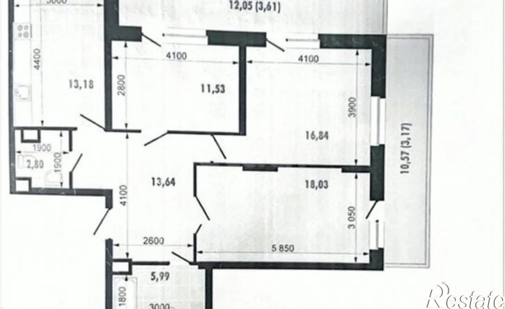 3-комн квартира проспект Победы, 139 к2,  д. 139 к2