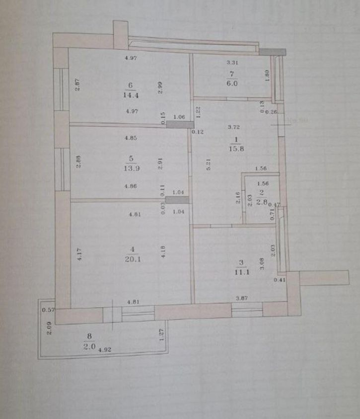 3-комн квартира Ямашева проспект, д.103А