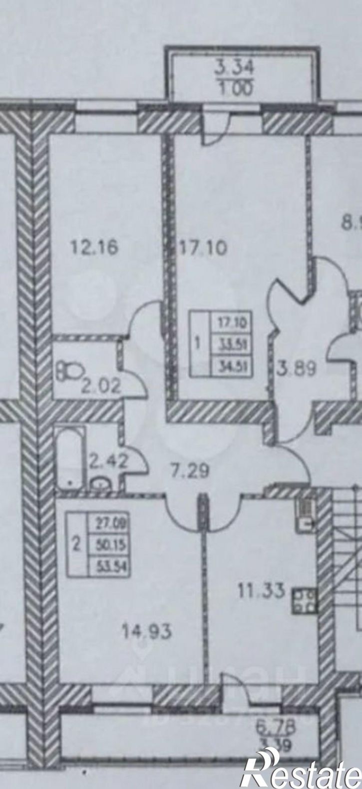 2-комн квартира ул Азата Аббасова, 12,  д. 12
