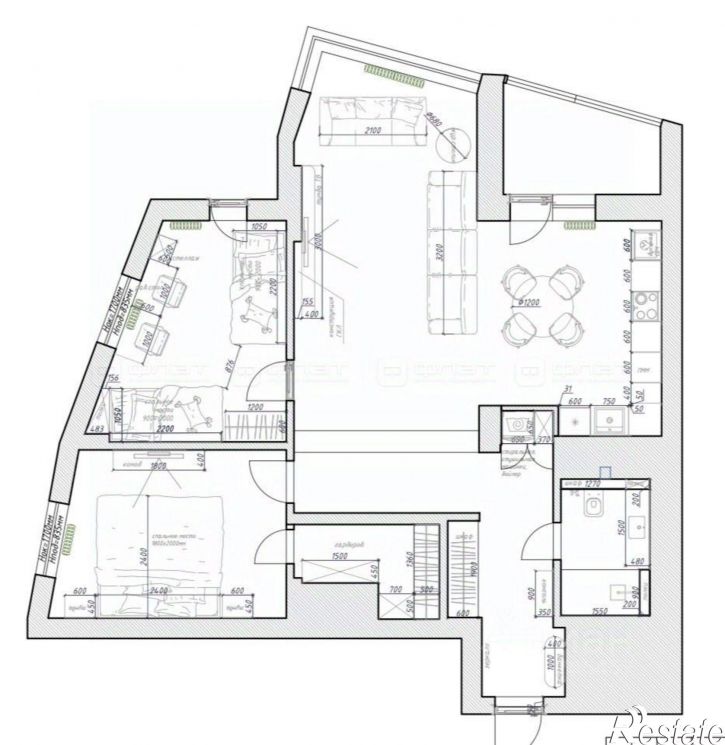 4-комн квартира Оренбургский тракт, 24А,  д. 24А