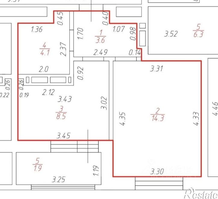 1-комн квартира ул Петра Полушкина, 5/2,  д. 5/2