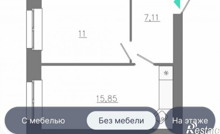 2-комн квартира ул Анаса Тазетдинова, 4А,  д. 4А