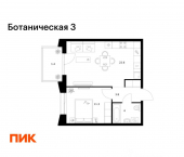 1-комн, 43 кв м, этаж 4/10 ул Дальняя, 7