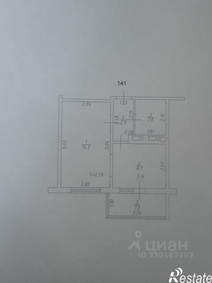 1-комн квартира пр-кт Ильгама Шакирова, 5,  д. 5