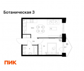 1-комн, 38 кв м, этаж 6/15 ул Дальняя, 7