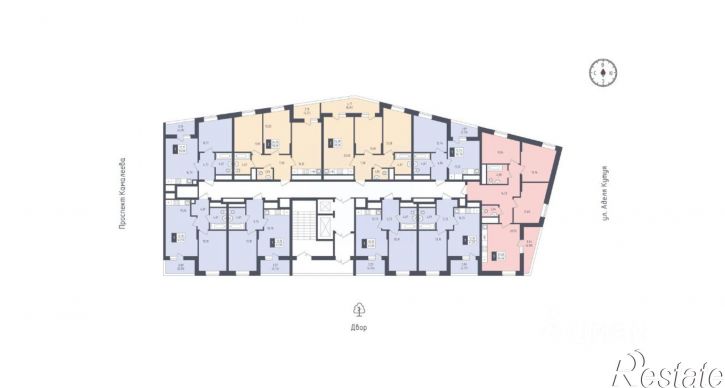 2-комн квартира в новом доме ул Аделя Кутуя, 133,  д. 133