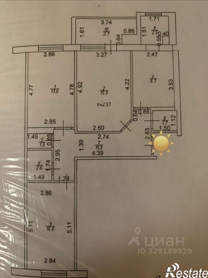 3-комн квартира проспект Победы, 222А,  д. 222А