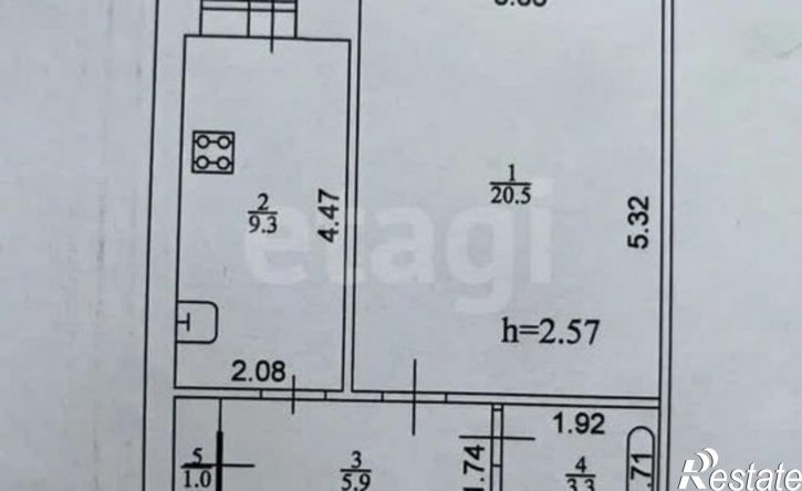 1-комн квартира улица Академика Павлова, 17,  д. 17